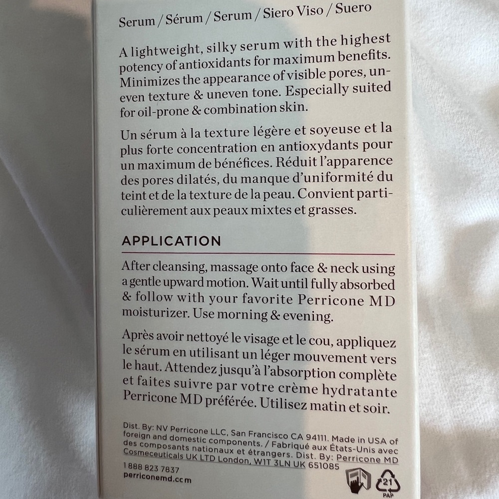 Perricone MD Skin Perfecting Serum from Pre-Empt Series NWT - Picture 4 of 5